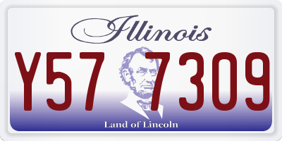 IL license plate Y577309