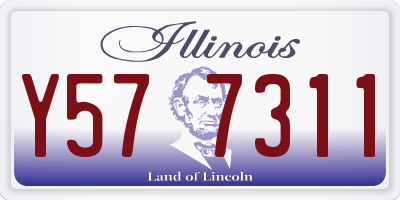 IL license plate Y577311