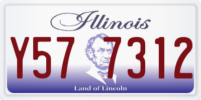 IL license plate Y577312
