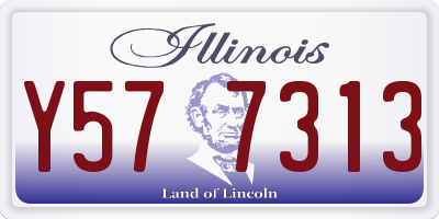 IL license plate Y577313