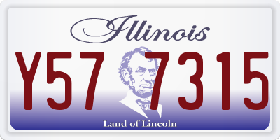 IL license plate Y577315