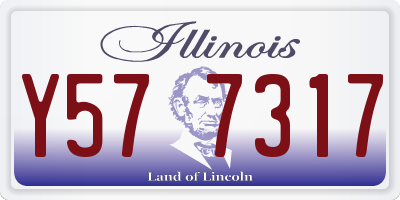 IL license plate Y577317