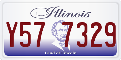 IL license plate Y577329