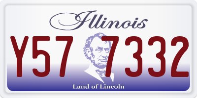 IL license plate Y577332