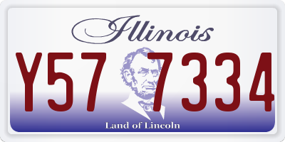 IL license plate Y577334
