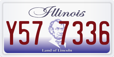 IL license plate Y577336