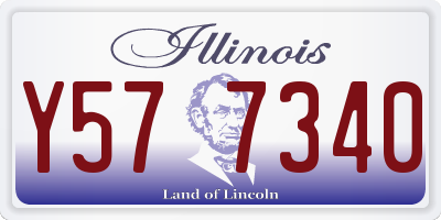 IL license plate Y577340
