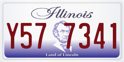 IL license plate Y577341