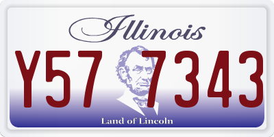 IL license plate Y577343