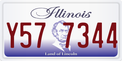 IL license plate Y577344