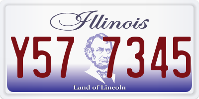 IL license plate Y577345
