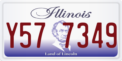 IL license plate Y577349