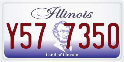 IL license plate Y577350