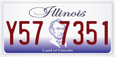 IL license plate Y577351