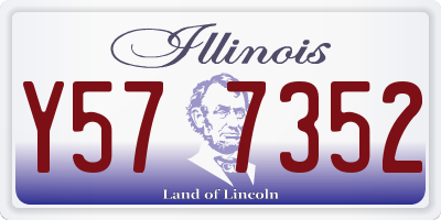 IL license plate Y577352