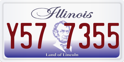 IL license plate Y577355