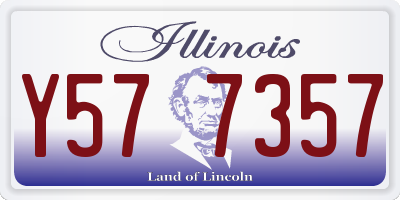 IL license plate Y577357