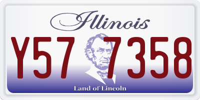 IL license plate Y577358