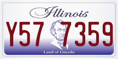 IL license plate Y577359