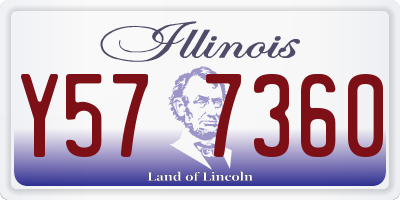 IL license plate Y577360