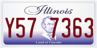 IL license plate Y577363