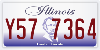 IL license plate Y577364