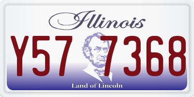 IL license plate Y577368
