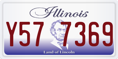 IL license plate Y577369