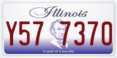 IL license plate Y577370