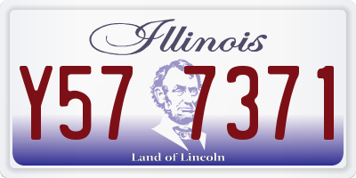 IL license plate Y577371
