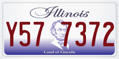 IL license plate Y577372