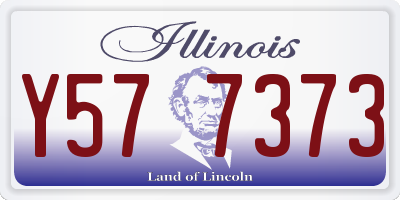 IL license plate Y577373