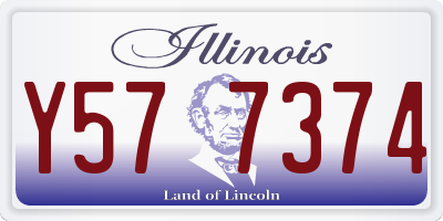 IL license plate Y577374
