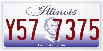 IL license plate Y577375