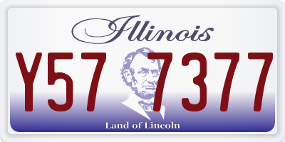 IL license plate Y577377