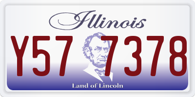 IL license plate Y577378