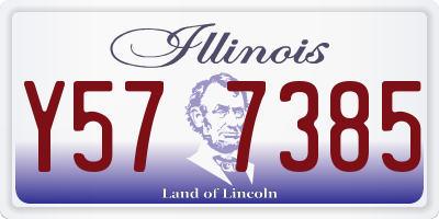 IL license plate Y577385