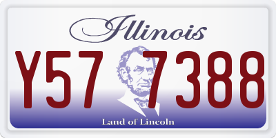 IL license plate Y577388