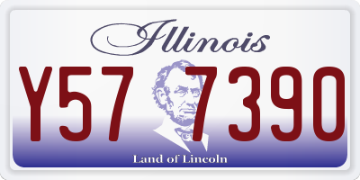 IL license plate Y577390