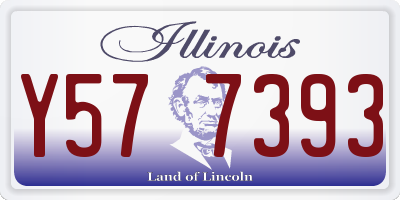 IL license plate Y577393