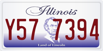 IL license plate Y577394