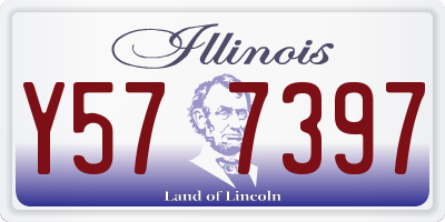 IL license plate Y577397