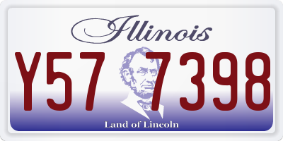 IL license plate Y577398
