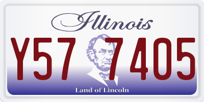 IL license plate Y577405