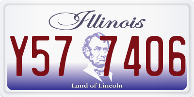 IL license plate Y577406