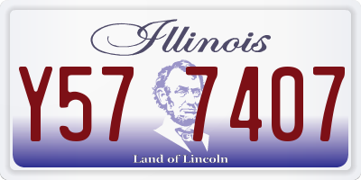 IL license plate Y577407