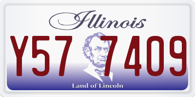 IL license plate Y577409