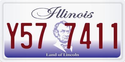 IL license plate Y577411