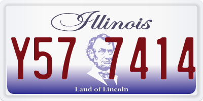 IL license plate Y577414