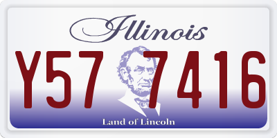 IL license plate Y577416